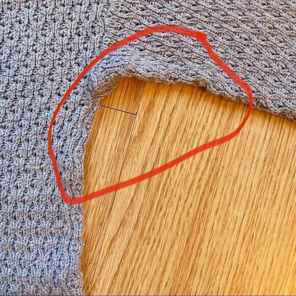 American Eagle Light Blue/Grey Knitted V-Neck Sweater - Picture 12 of 12